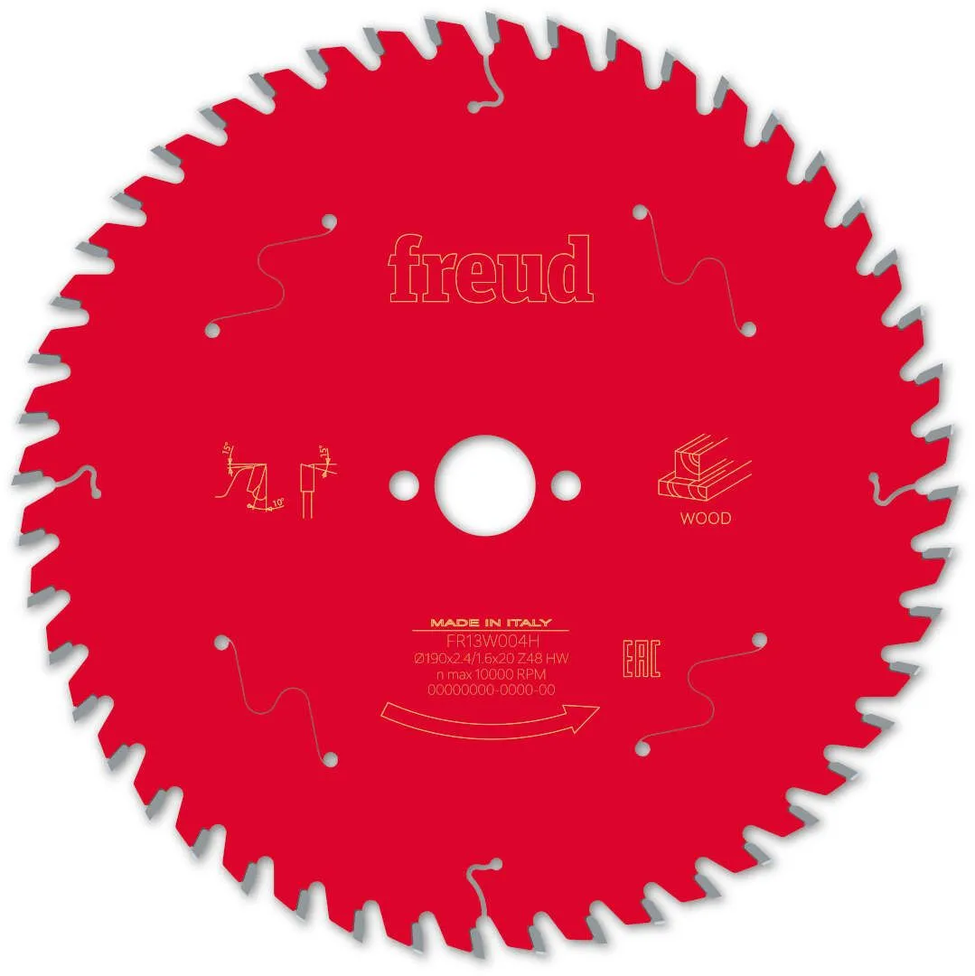 FREUD 190x2,4x20mm 48Z list cirkularne testere za sečenje drveta FR13W004H