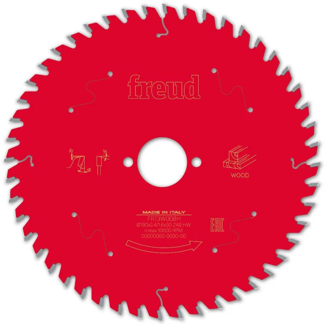 FREUD 190x2,4x30mm 48Z list cirkularne testere za sečenje drveta FR13W008H