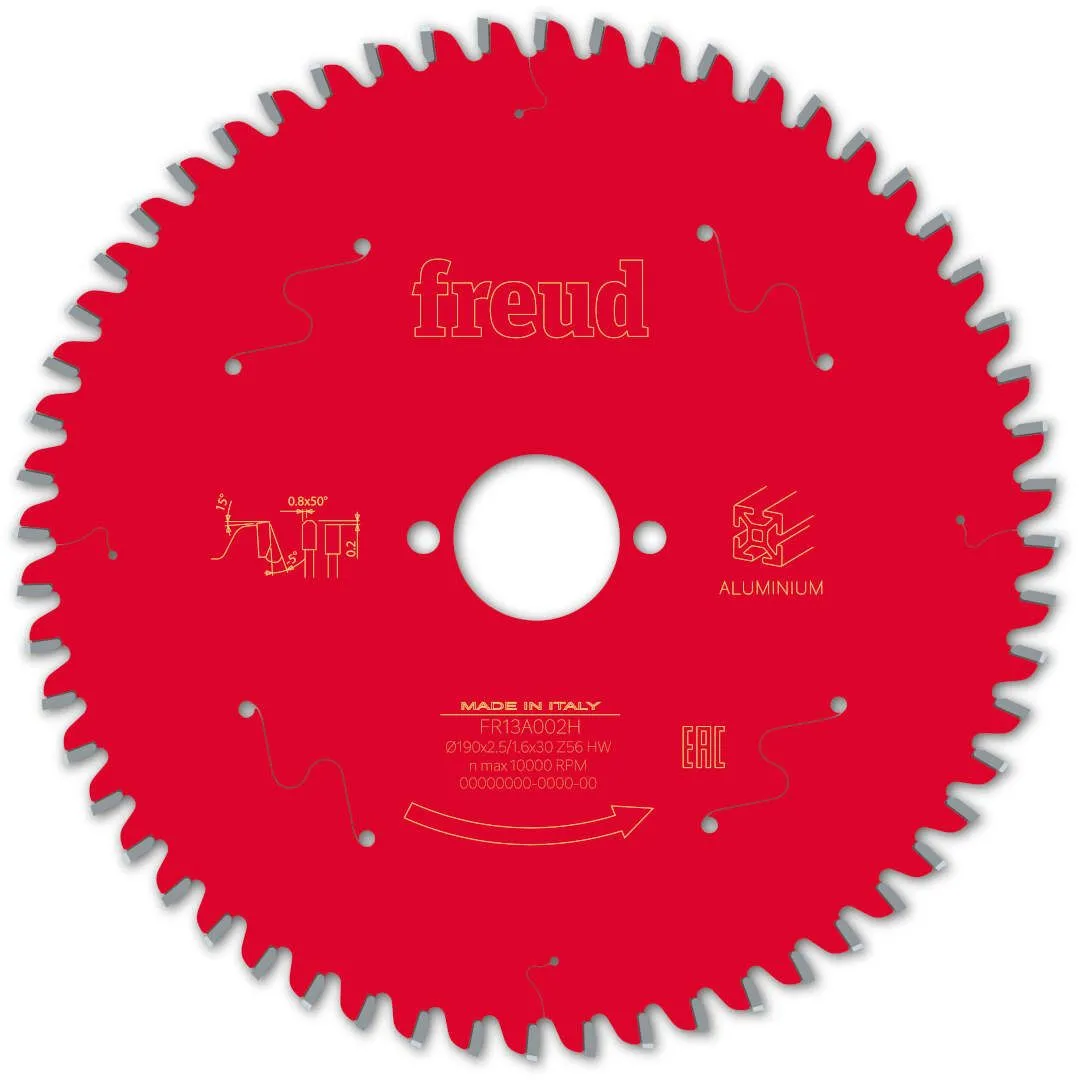 FREUD 190x2,5x30mm 56Z list cirkularne testere za aluminijum za ručne cirkulare FR13A002H