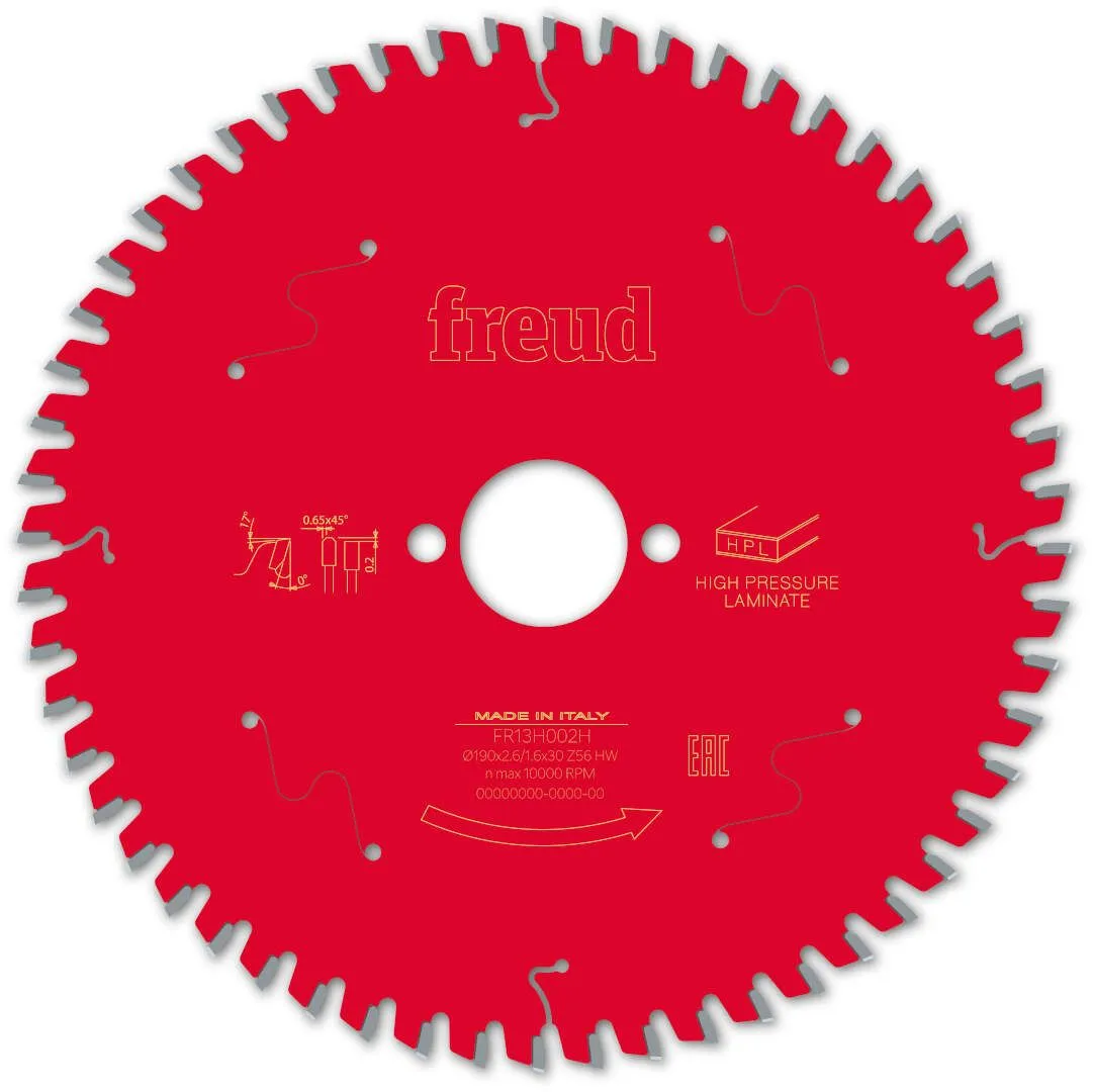 FREUD 190x2,6x30mm 56Z list cirkularne testere za kompakt ploče (HPL) FR13H002H