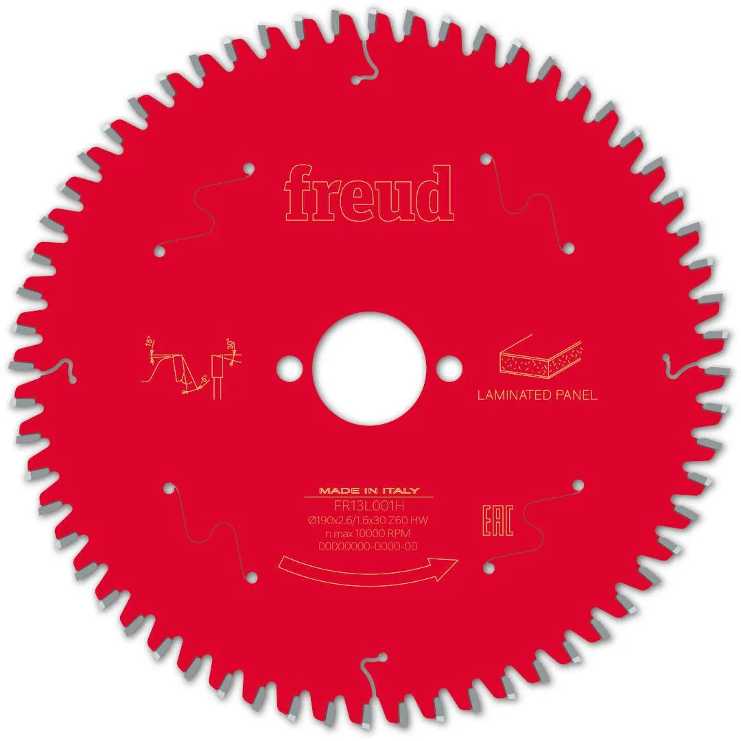 FREUD 190x2,6x30mm 60Z list cirkulara za ivericu i MDF FR13L001H