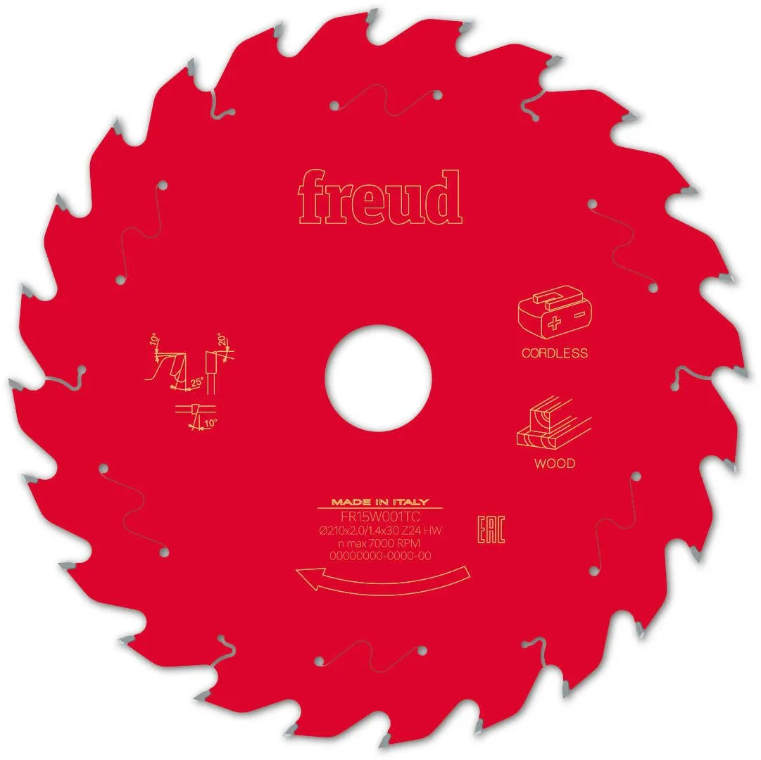 FREUD 210x2,0x30mm 24Z tanki list cirkularne testere za stone cirkulare za sečenje drveta FR15W001TC