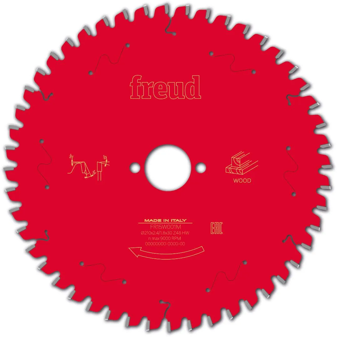 FREUD 210x2,4x25,4mm 24Z list cirkularne testere za ger za sečenje drveta FR15W002M