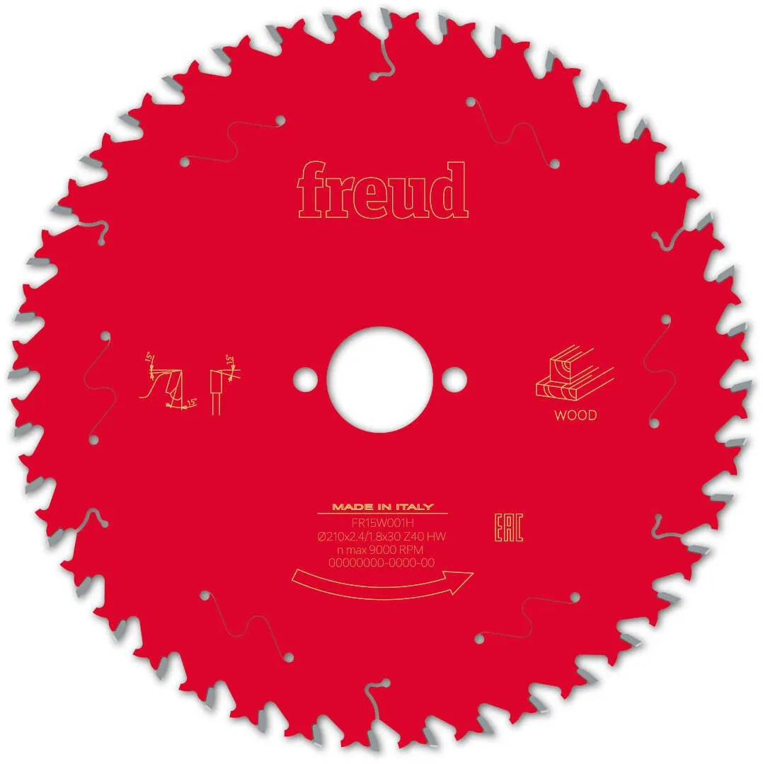 FREUD 210x2,4x30mm 40Z list cirkularne testere za sečenje drveta FR15W001H