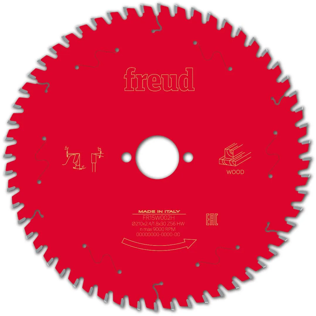 FREUD 210x2,4x30mm 56Z list cirkularne testere za sečenje drveta FR15W002H