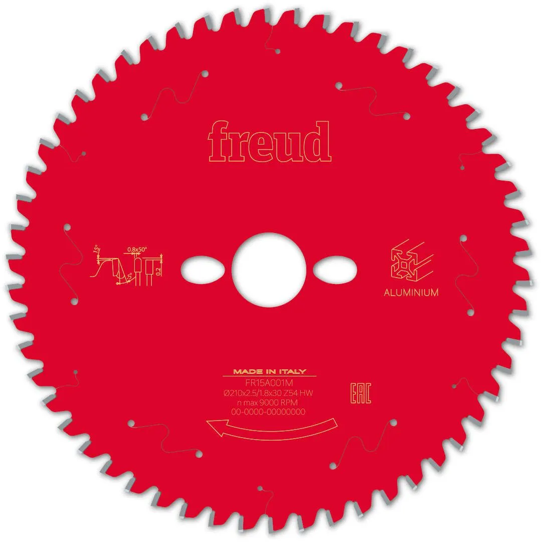 FREUD 210x2,5x30mm 54Z list cirkularne testere za aluminijum za ger FR15A001M