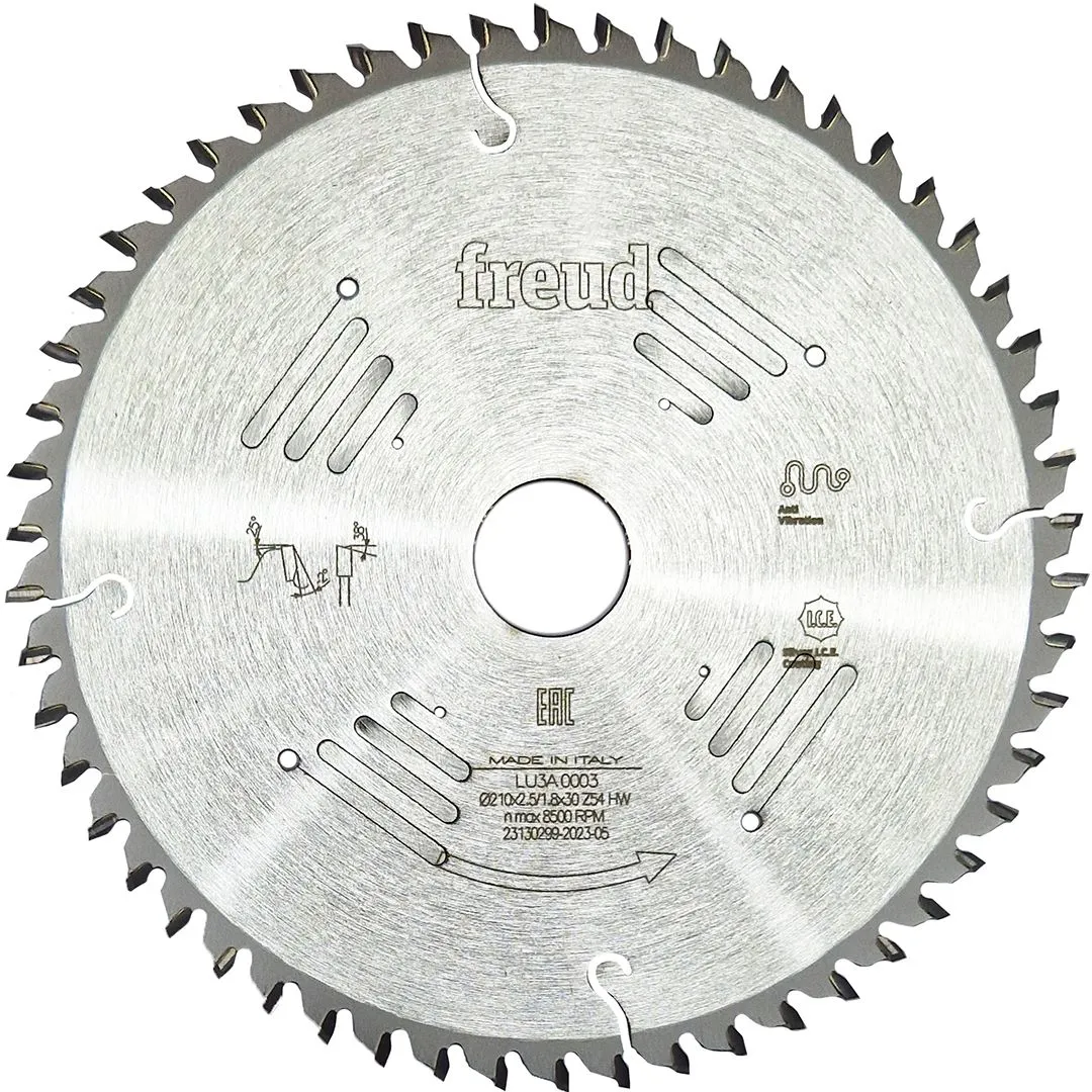 FREUD 210x2,5x30mm 54Z list kružne testere za sečenje iverice bez predrezača LU3A 0003