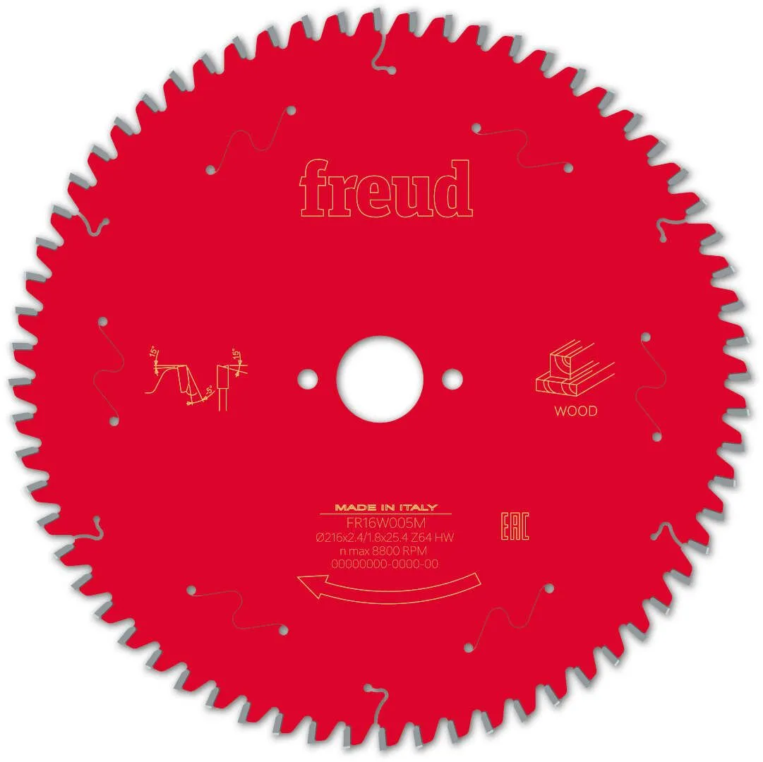 FREUD 216x2,4x25,4mm 60Z list cirkularne testere za ger za sečenje drveta FR16W005M