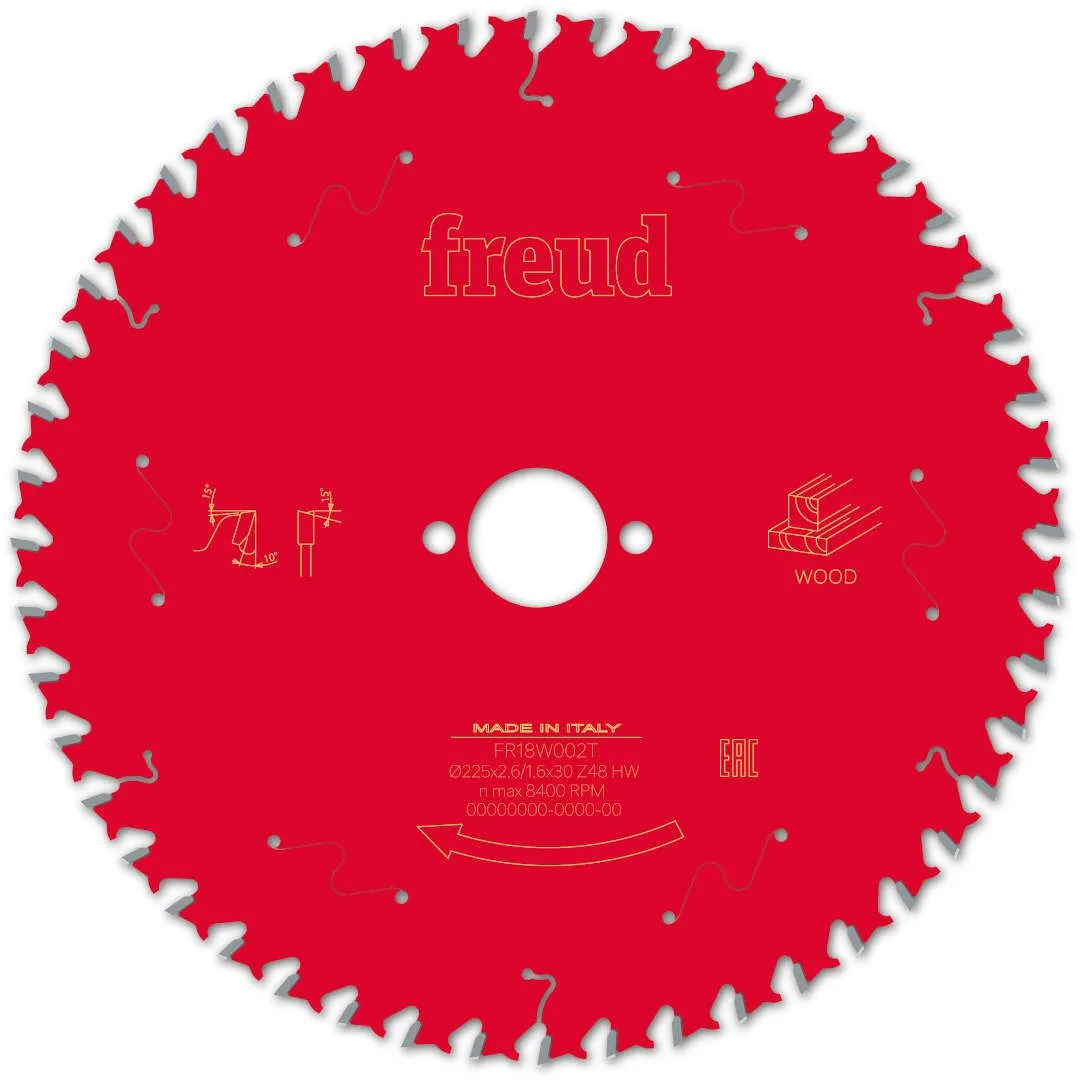 FREUD 225x2,6x30mm 48Z list cirkularne testere za stone cirkulare za sečenje drveta FR18W002T