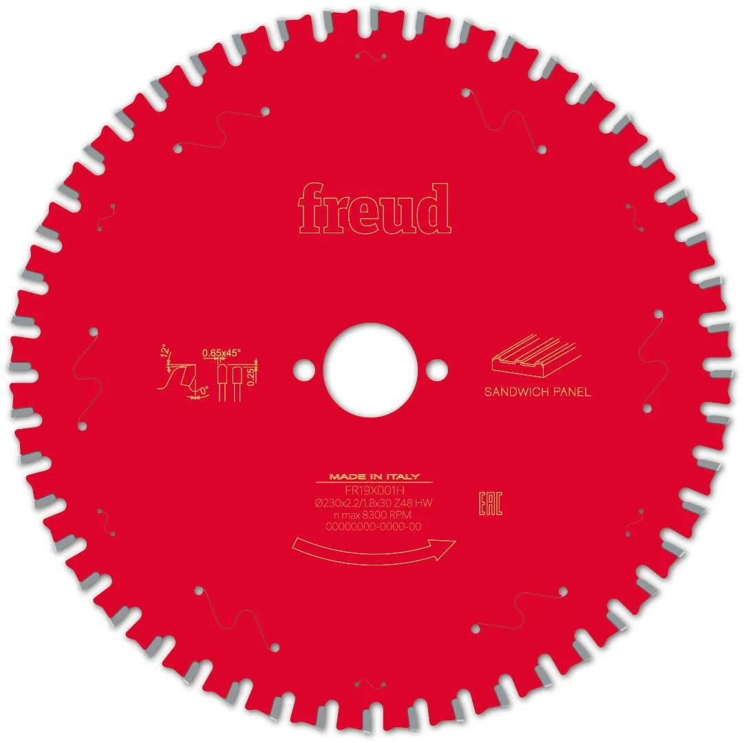 FREUD 230x2,2x30mm 48Z list cirkularne testere za sendvič panele FR19X001H