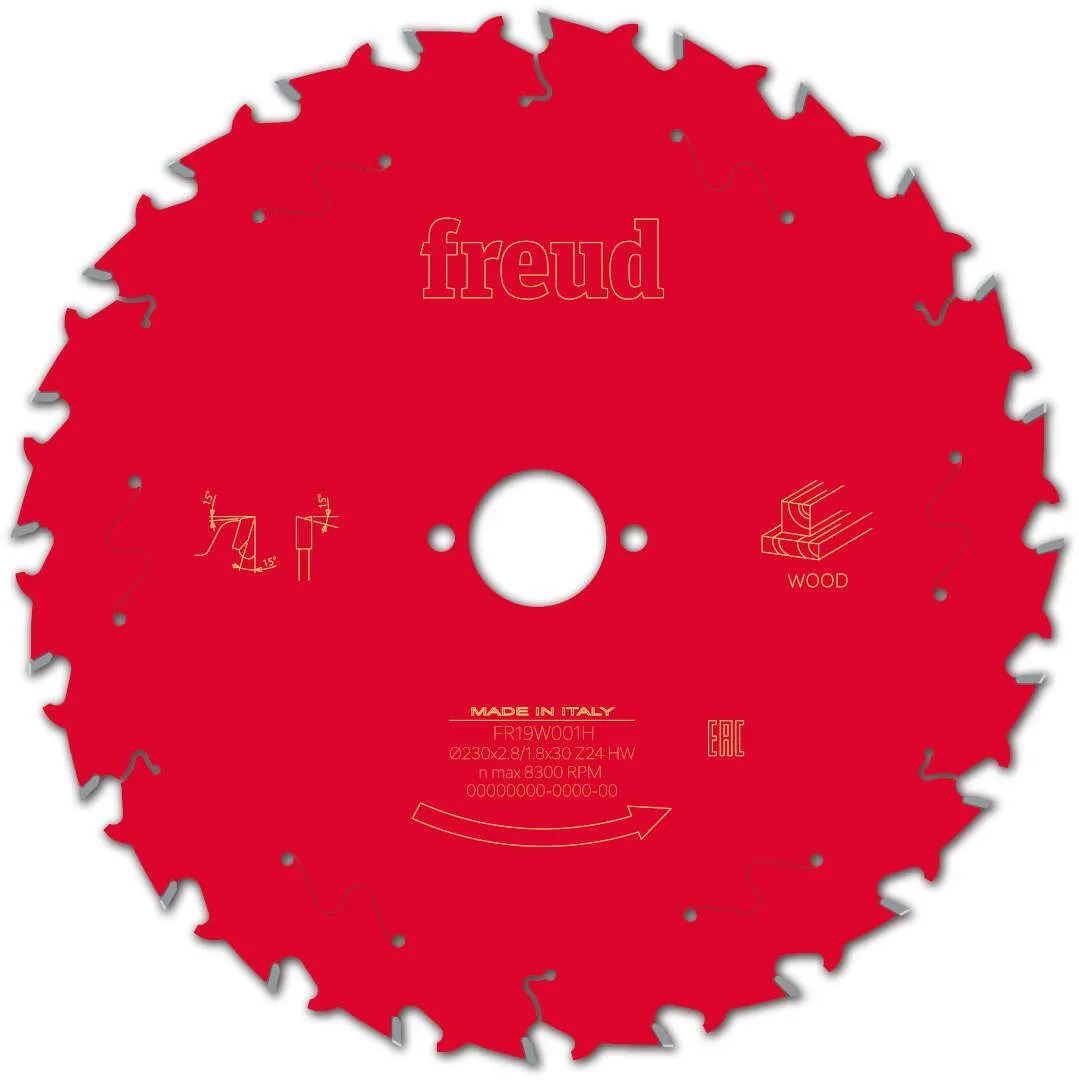 FREUD 230x2,8x30mm 24Z list cirkularne testere za sečenje drveta FR19W001H