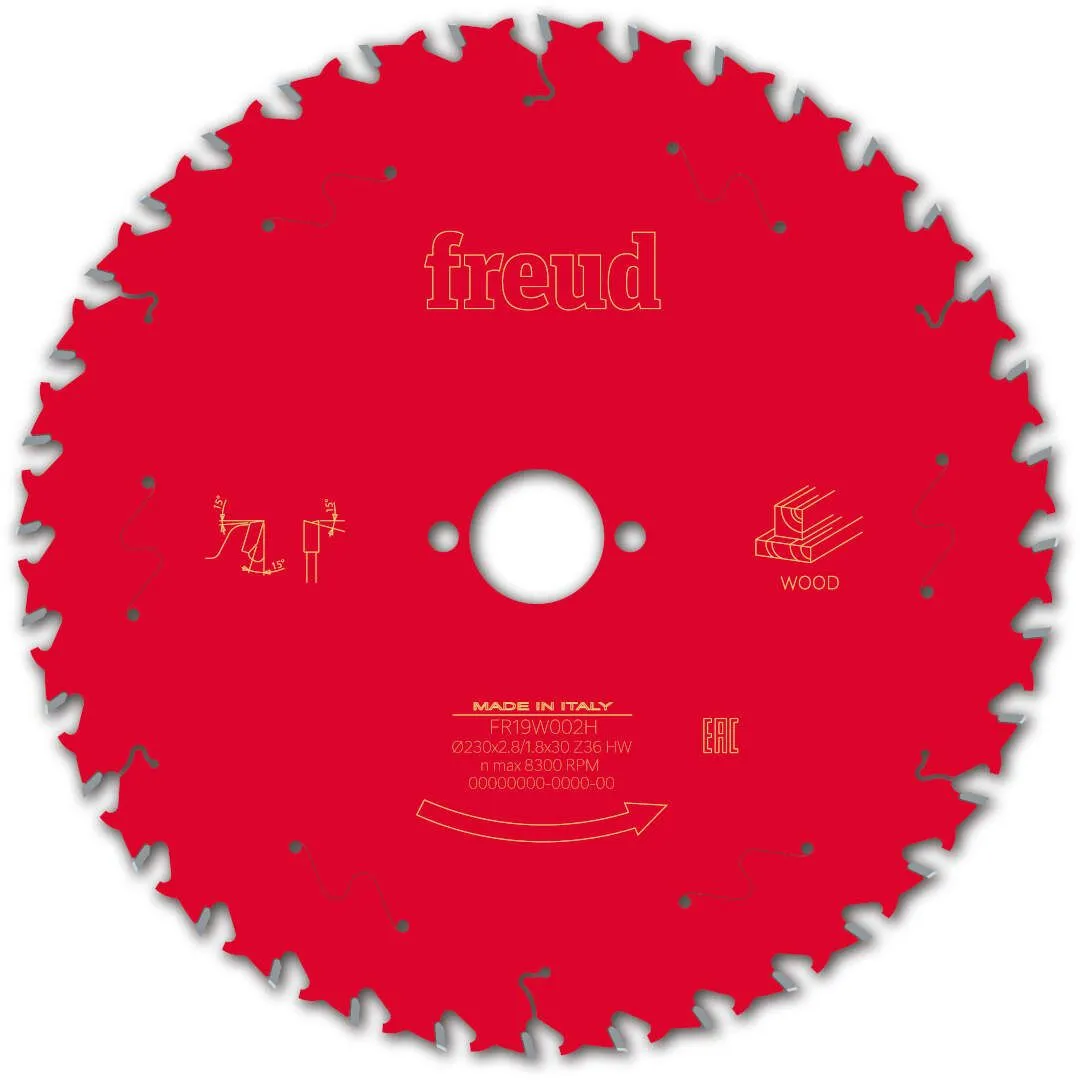 FREUD 230x2,8x30mm 36Z list cirkularne testere za sečenje drveta FR19W002H