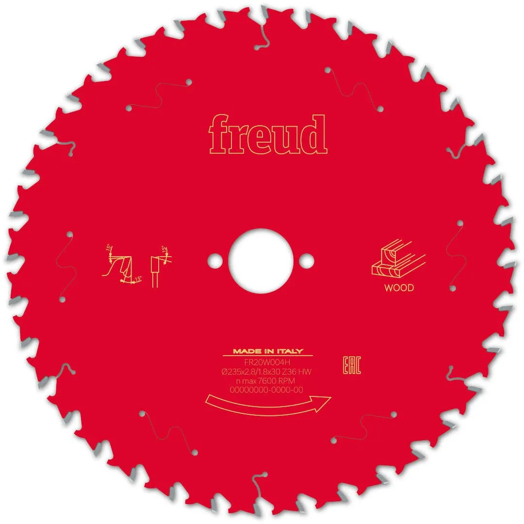 FREUD 235x2,8x30mm 36Z list cirkularne testere za sečenje drveta FR20W004H