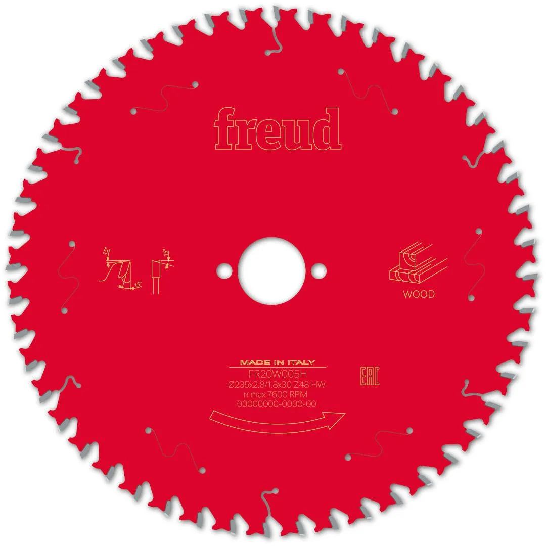 FREUD 235x2,8x30mm 48Z list cirkularne testere za sečenje drveta FR20W005H