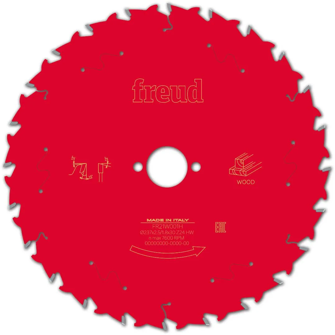 FREUD 237x2,5x30mm 24Z list cirkularne testere za sečenje drveta FR21W001H