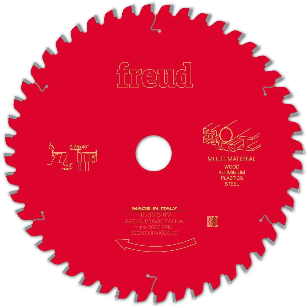 FREUD 250x2,4x30mm 48Z univerzalni list cirkularne testere za ger FR23M001M