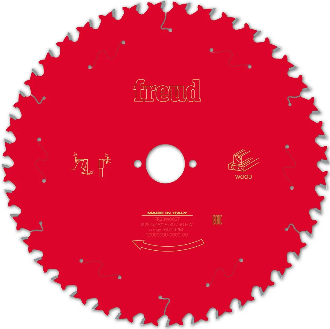 FREUD 250x2,8x30mm 40Z list cirkularne testere za stone cirkulare za sečenje drveta FR23W002T