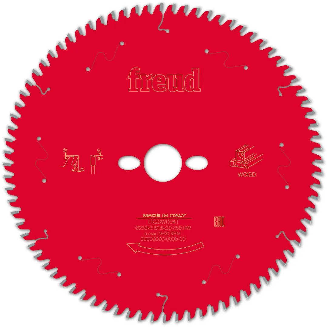 FREUD 250x2,8x30mm 80Z list cirkularne testere za stone cirkulare za sečenje drveta FR23W004T