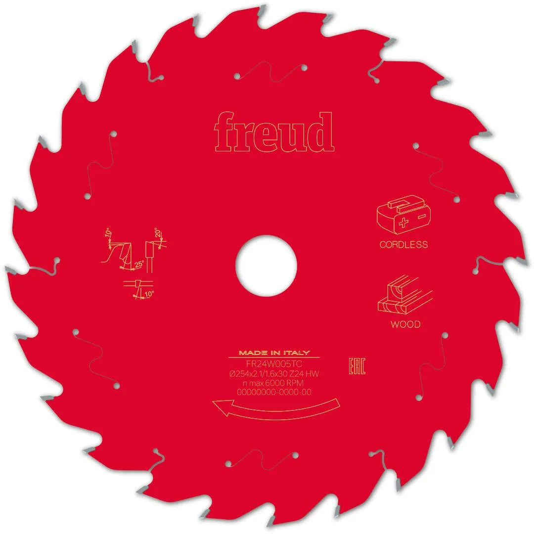 FREUD 254x2,1x30mm 24Z tanki list cirkularne testere za stone cirkulare za sečenje drveta FR24W005TC