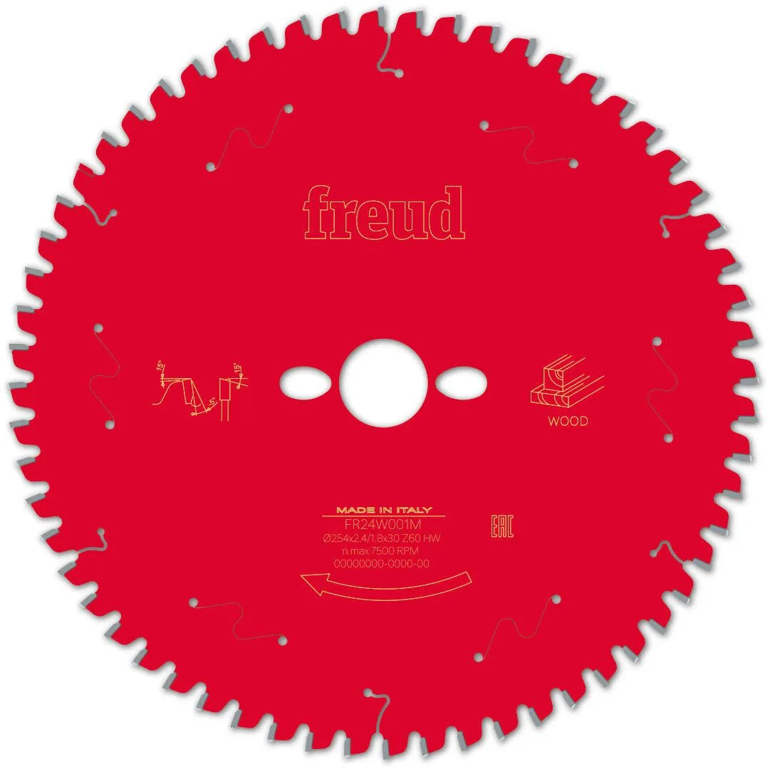 FREUD 254x2,4x30mm 60Z list cirkularne testere za ger za sečenje drveta FR24W001M