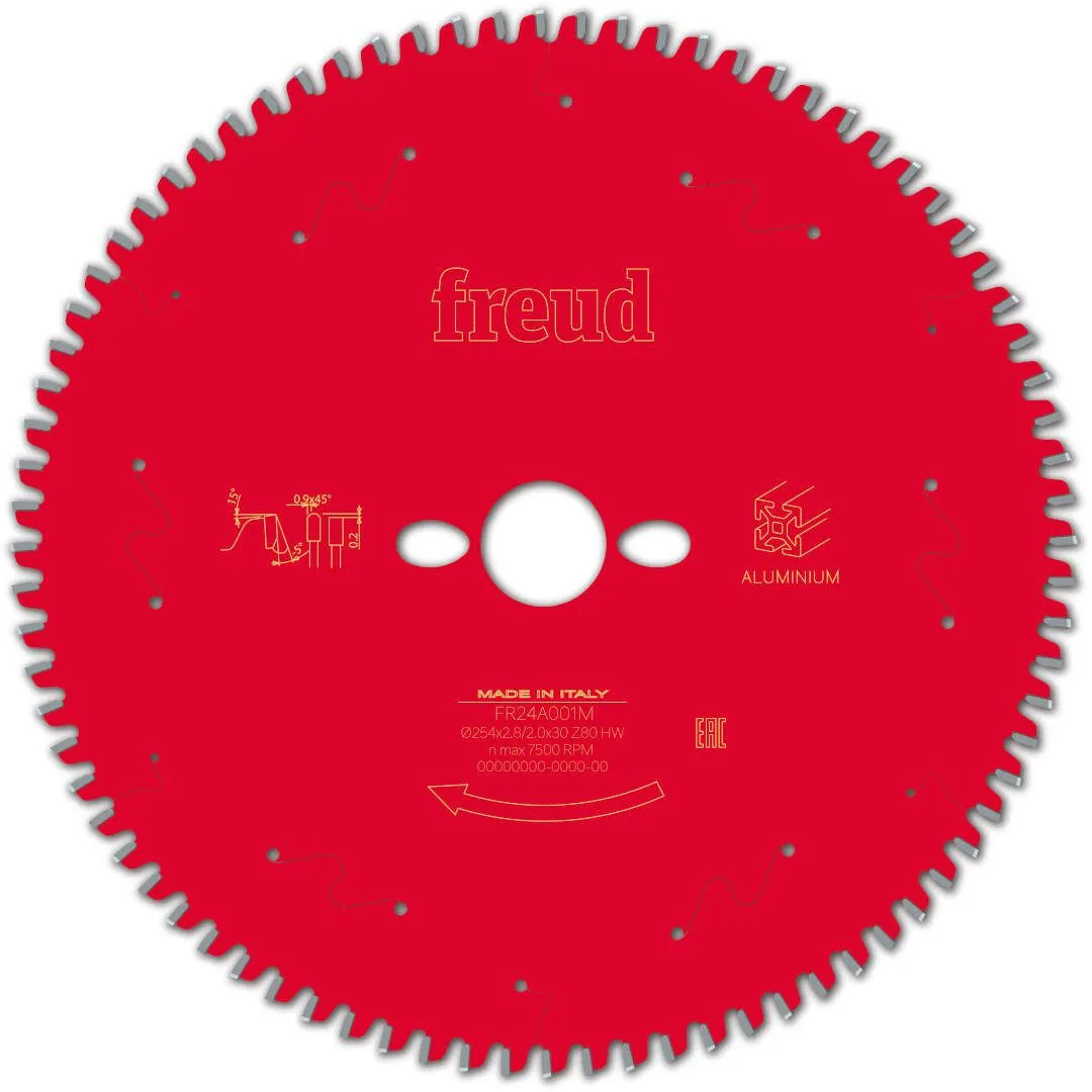 FREUD 254x2,8x30mm 80Z list cirkularne testere za aluminijum za ger FR24A001M