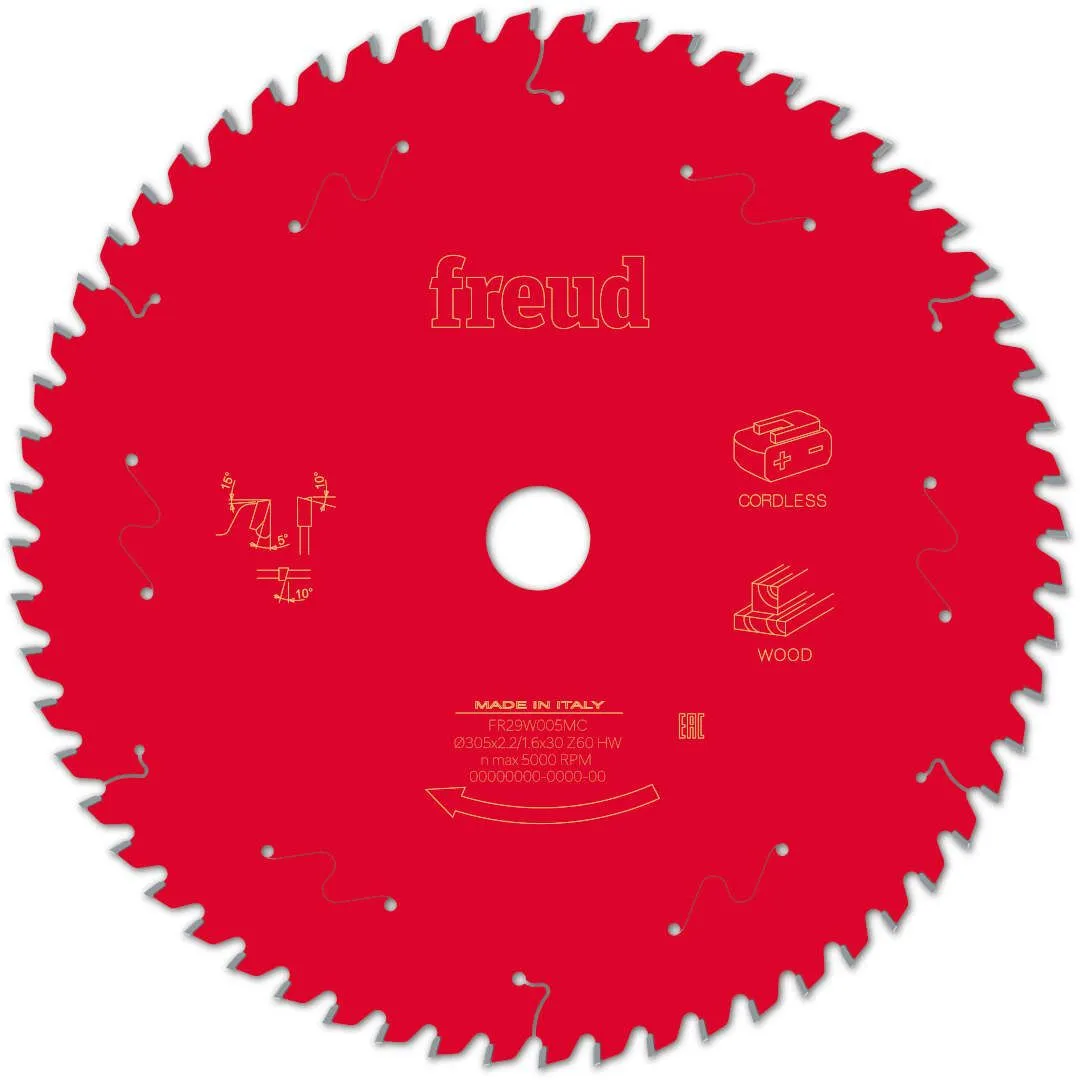 FREUD 305x2,2x30mm 60Z tanki list cirkularne testere za ger za sečenje drveta FR29W005MC