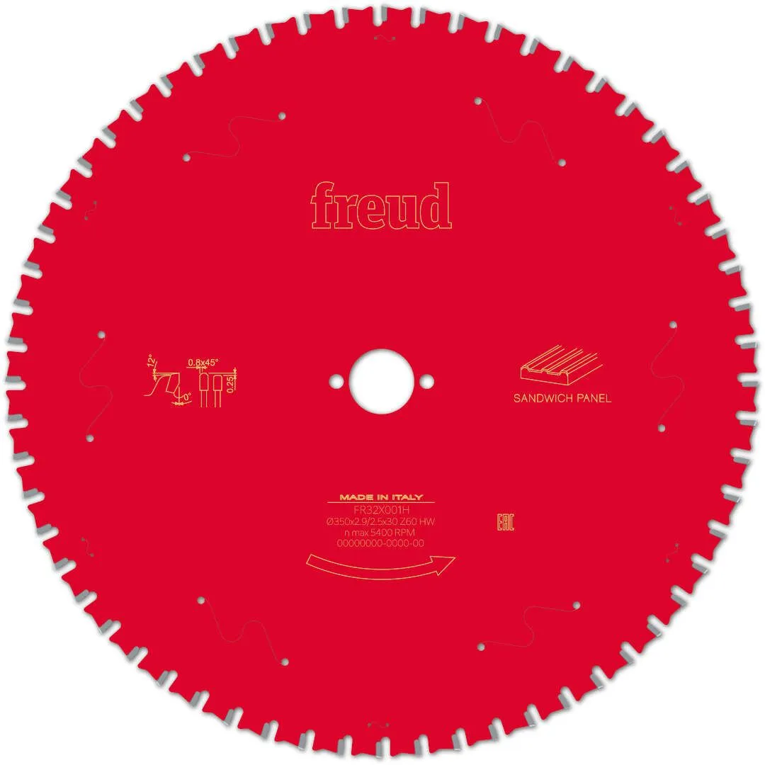 FREUD 350x2,9x30mm 60Z list cirkularne testere za sendvič panele FR32X001H