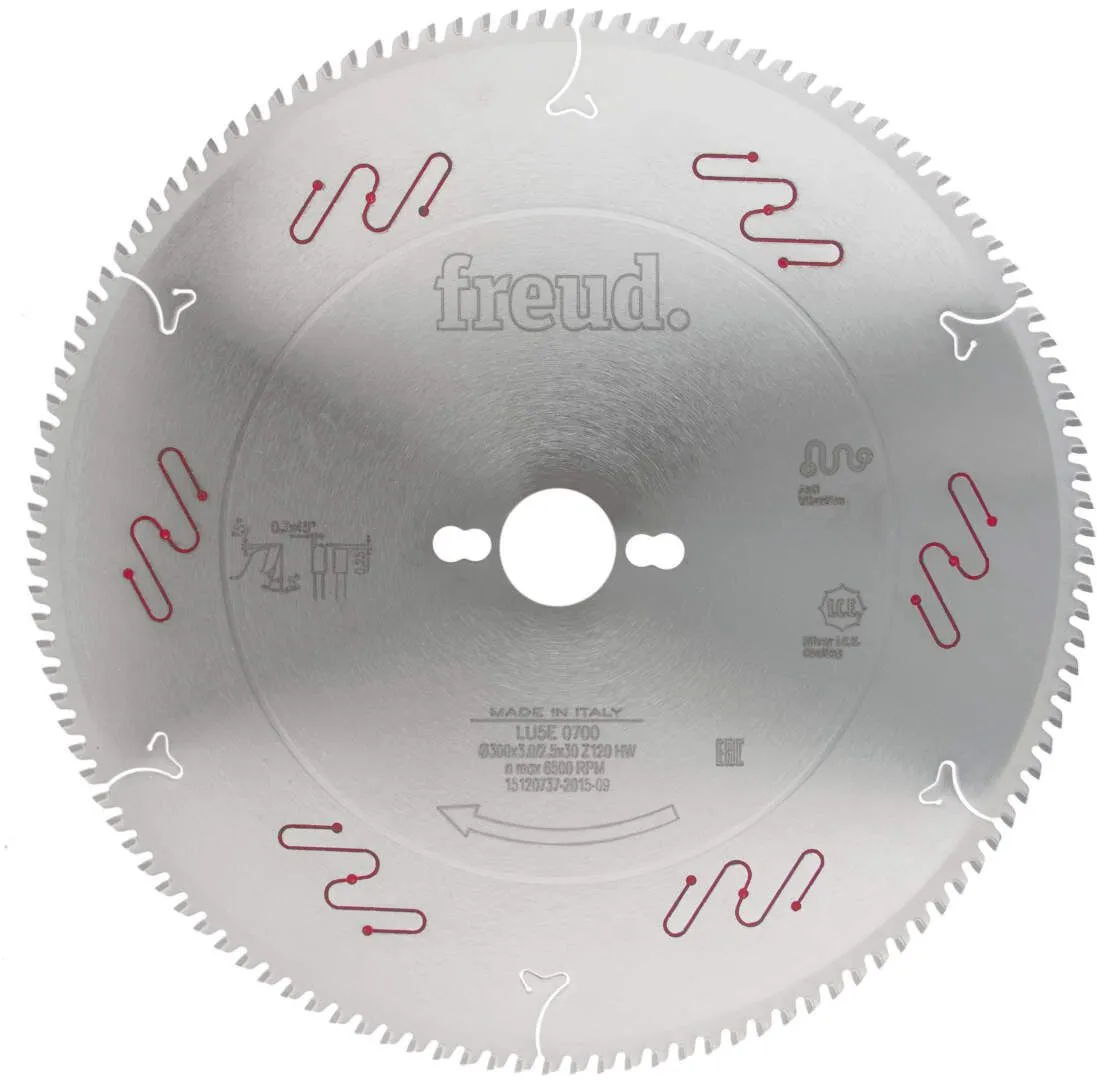 Freud tanki list testere za sečenje aluminijuma, bakra i mesinga 300x3,0x32mm 120T LU5E 0800