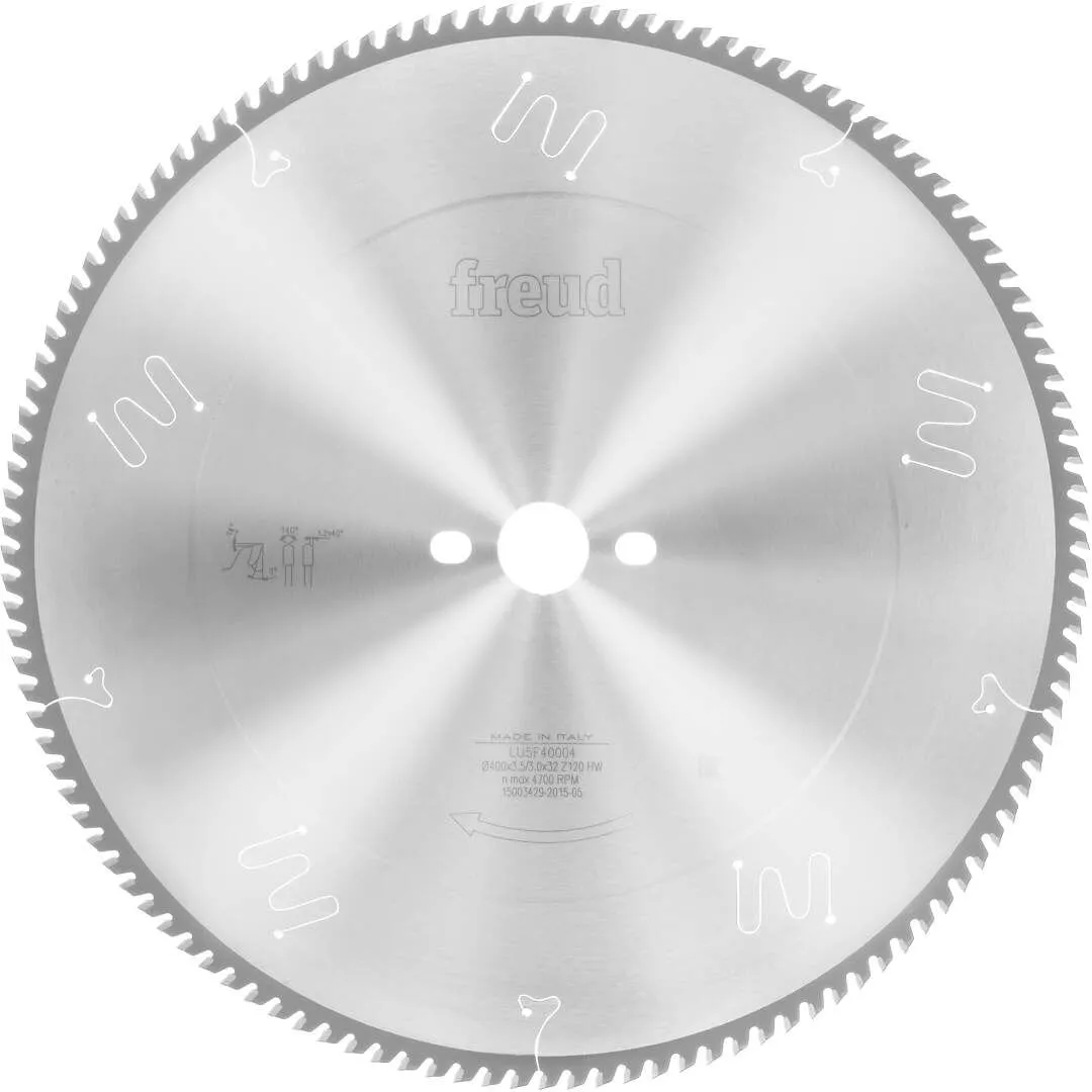 Freud ultimativni list testere za aluminijum, obojene metale i plastiku 400x3,5x32mm 120T LU5F40004