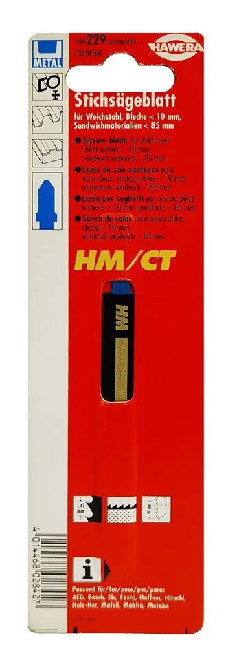 Hawera list ubodna testera HM/CT za meki čelik, limove, sendvič materijale (144229)