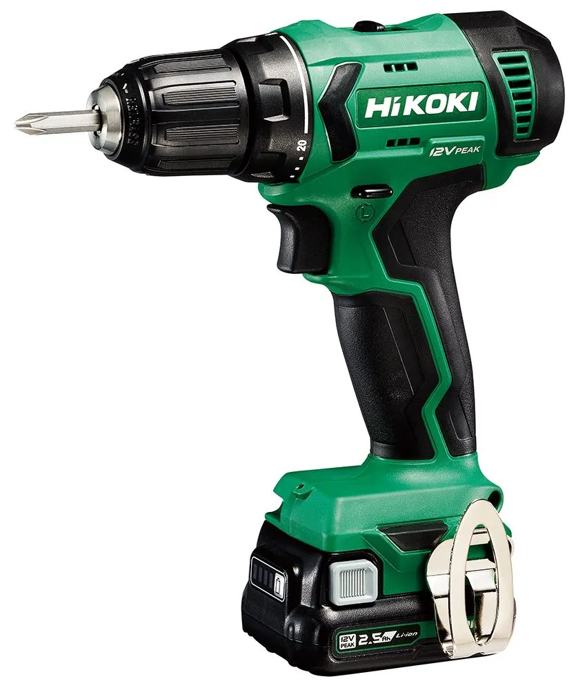 Hikoki akumulatorska bušilica - odvrtač DS12DA-WFZ; 12V; 2x2,5 Ah