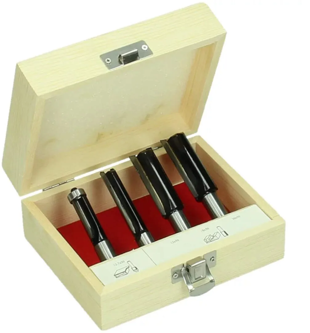 Hikoki set 4 glodala za obradu drveta ručnim frezerima Ø12mm 711012