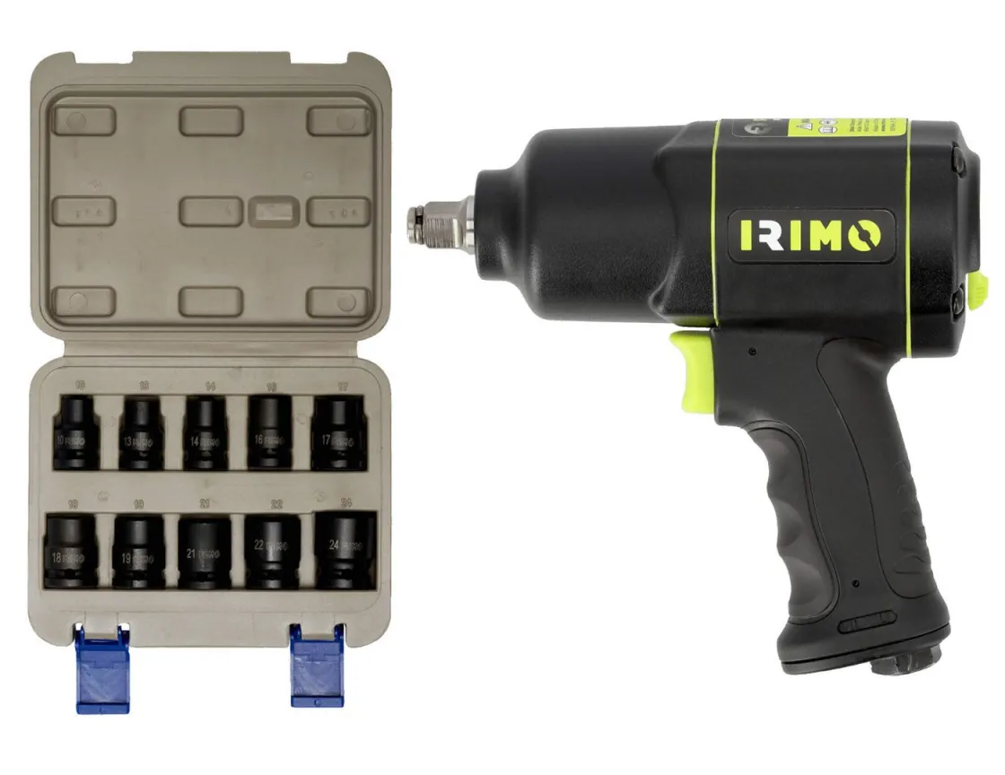 Irimo set COMBO 1, udarni odvrtač i nasadni ključevi, prihvat 1/2", (P-IW-12COMBO1)