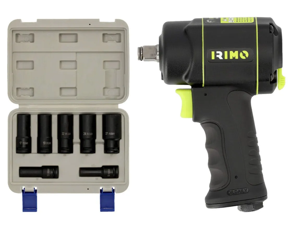 Irimo set COMBO 2, udarni odvrtač i duboki nasadni ključevi, prihvat 1/2", (P-IW-12CCOMBO2)
