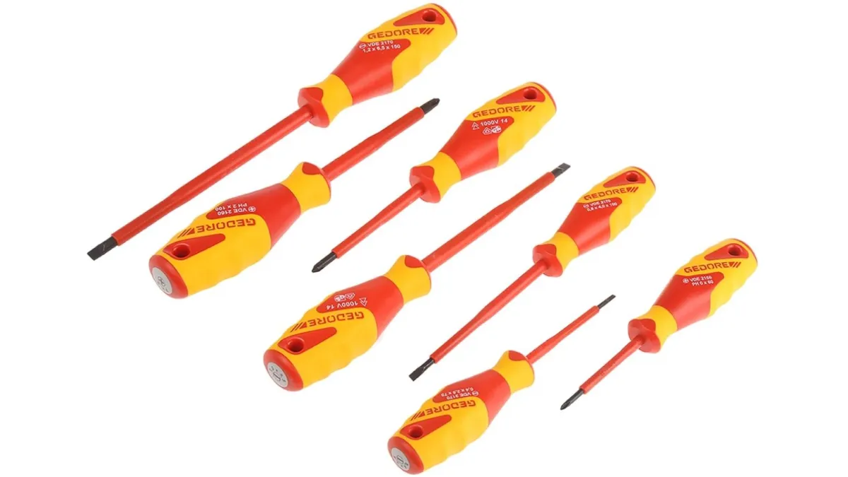 Izolovani električarski odvijači VDE 1000V; 7-delni set GEDORE (VDE 2170-2160 PH-077)