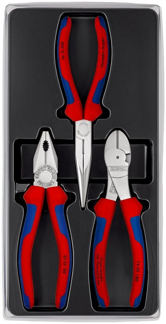 Knipex 3-delni set klešta za montažu (00 20 11 V01)