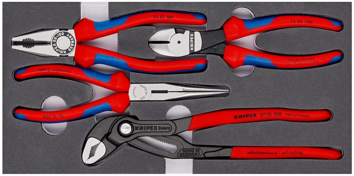 Knipex 4-delni 'Basic' set klešta u penastom pakovanju (00 20 01 V15)