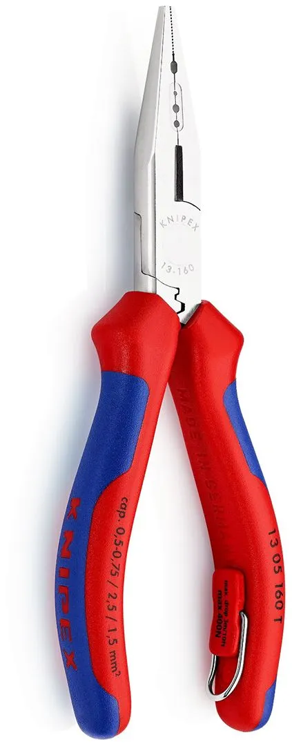 Knipex 4u1 električarska klešta sa dodatkom za kačenje - hromirana (13 05 160 T)