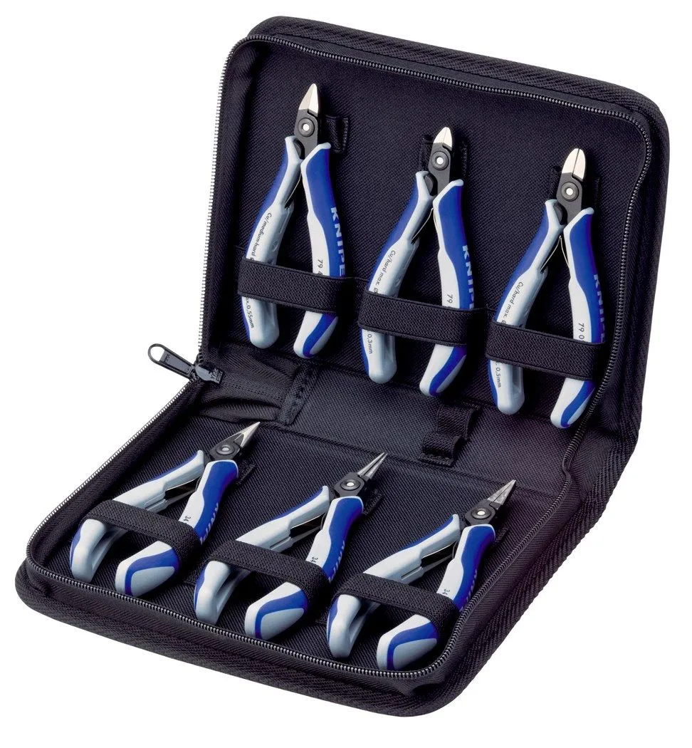 Knipex 6-delni set preciznih klešta za elektroniku - u torbici (00 20 16 P)