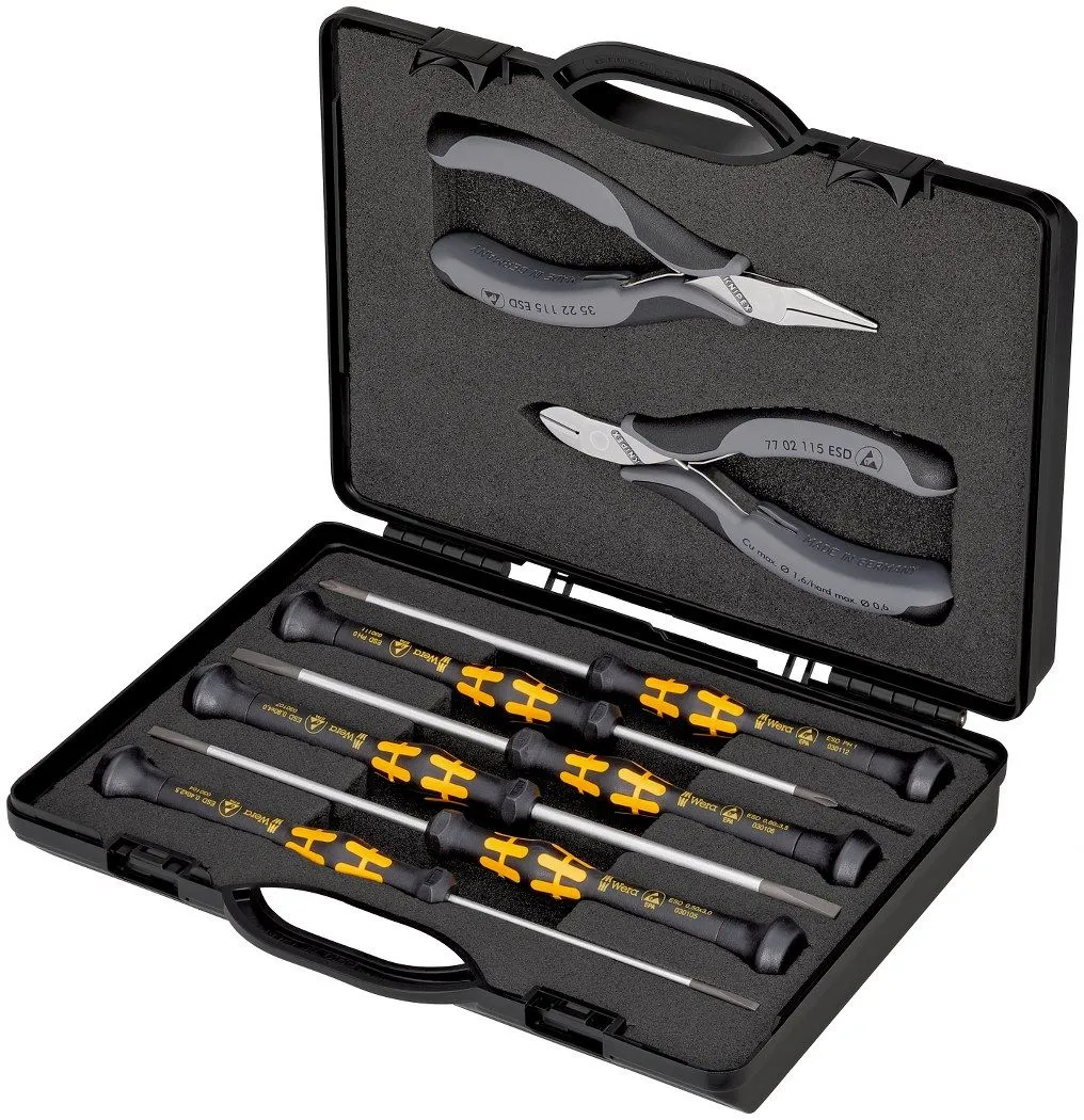 Knipex 8-delni ESD set klešta i odvijača (00 20 18 ESD)