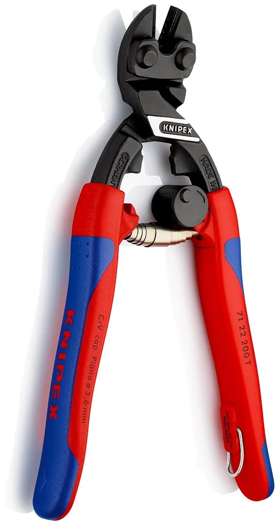 Knipex CoBolt® savijene sečice 200mm sa dodatkom za kačenje (71 22 200 T)