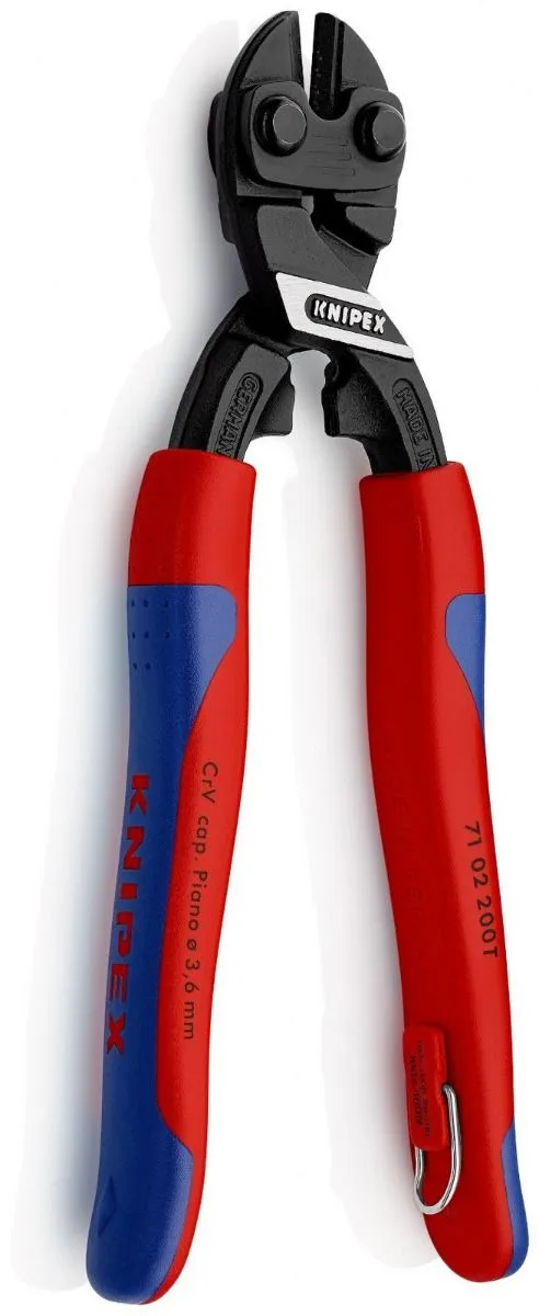 Knipex CoBolt® sečice 200mm za sečenje opružne žice do 5,2mm sa dodatkom za kačenje (71 02 200 T)