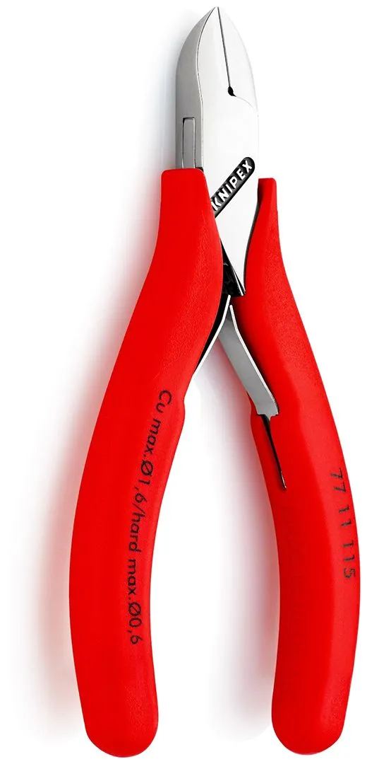 Knipex dijagonalne sečice za elektroniku sa oprugom i stezaljkom za žicu 115mm (77 11 115)