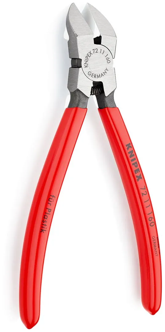 Knipex dijagonalne sečice za sečenje plastike 160mm - pod 45° u blister pakovanju (72 11 160 SB)