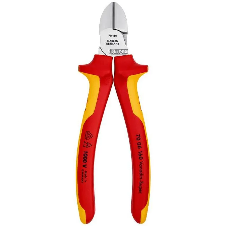Knipex izolovane dijagonalne sečice 160mm 1000V VDE - u blister pakovanju (70 06 160 SB)