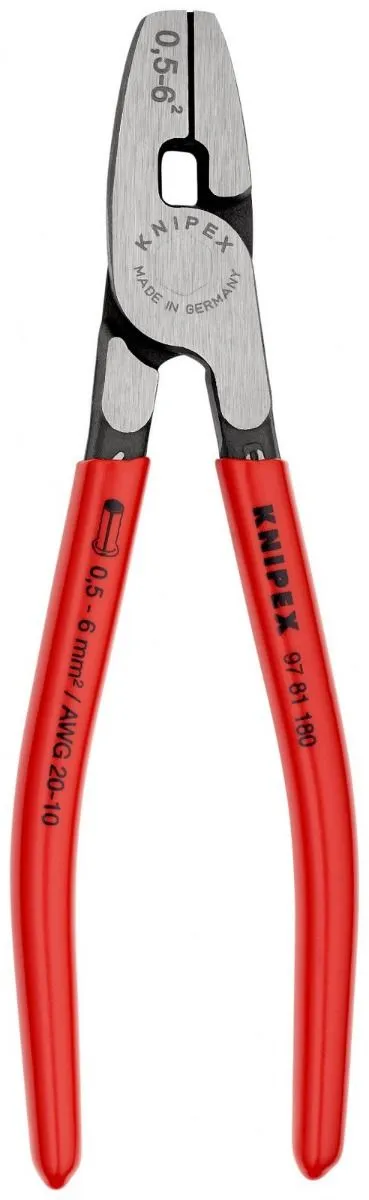 Knipex klešta za krimpovanje hilzni sa prednjim uvođenjem 0,5 - 6,0 mm² (97 81 180)