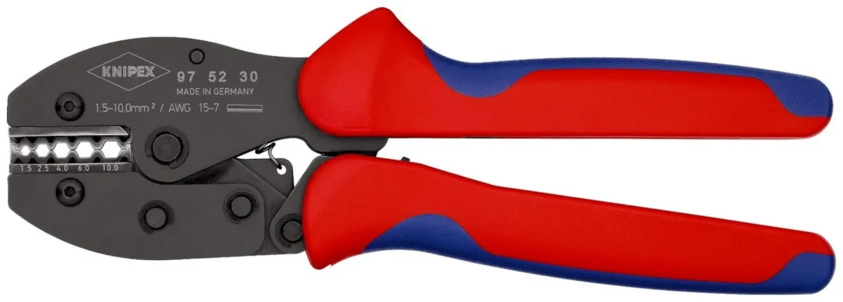 Knipex klešta za krimpovanje PreciForce® za neizolovane konektore 1,5 - 10,0 mm² (97 52 30)