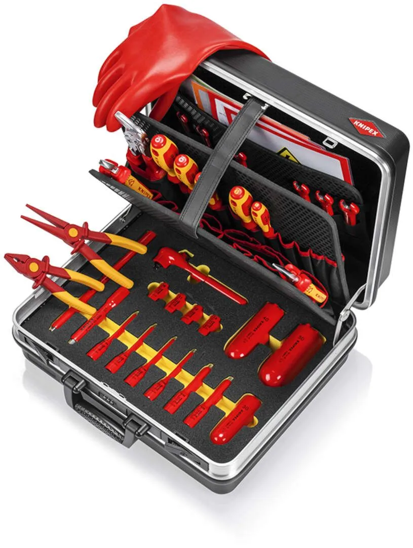 Knipex kofer za alat "Basic" + set od 33 izolovanih alata - za održavanje električnih automobila (00 21 05 EV)