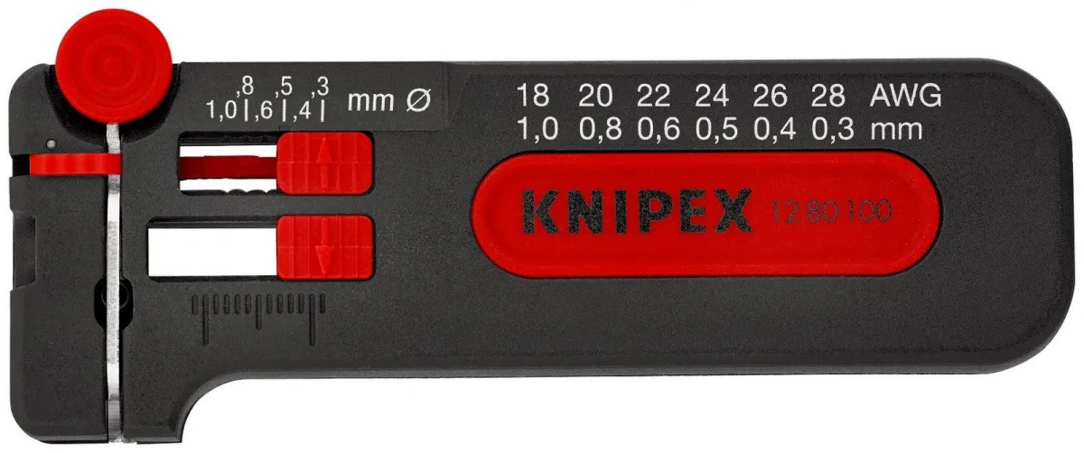 Knipex mini skidač izolacije Ø 0,3 - 1,0mm u blister pakovanju (12 80 100 SB)