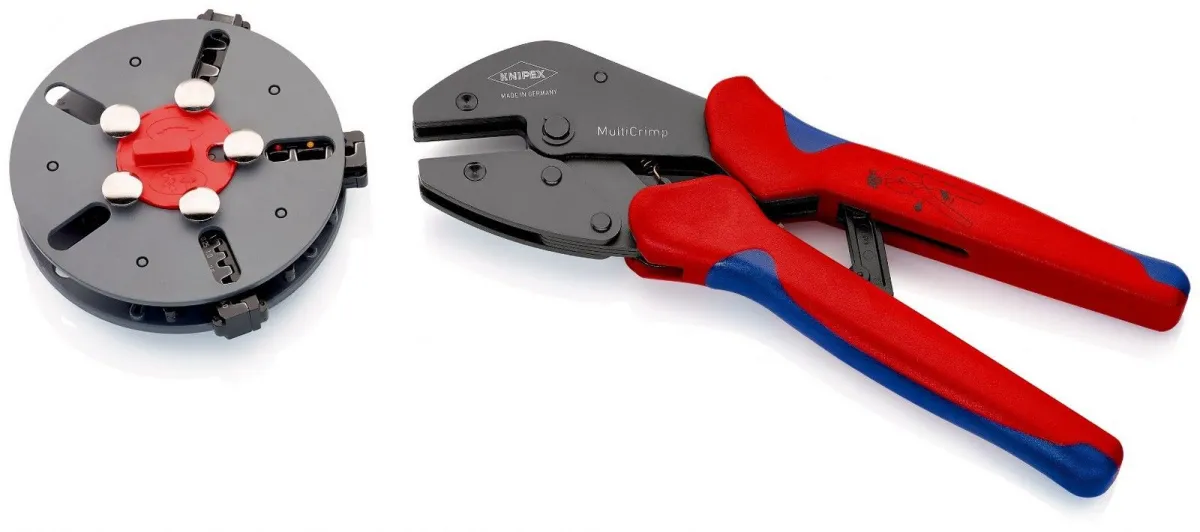 Knipex MultiCrimp klešta za stezanja sa 3-delnim rezervoarom za brzu izmenu 0,25 - 6,0mm² (97 33 01)